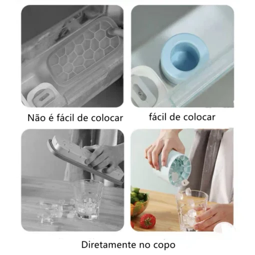 Balde Copo Forma De Gelo Silicone Ice Magicluxe - Image 3