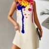 Vestido Alice Sem Mangas damasco