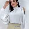 Blusa Cropped Agatta branco