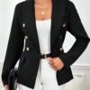 Blazer Jade Alfaiataria-Botões Decorativos-Preto