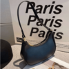 Bolsa Meia Lua Baguete-Preto