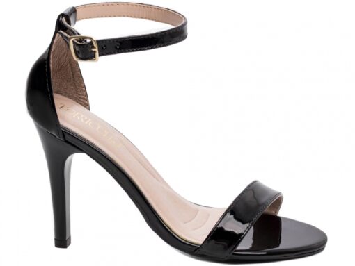 Sandália Ella-Salto Fino 9,5cm-Preto