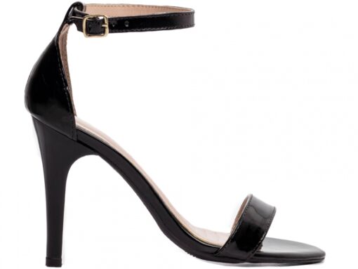Sandália Ella-Salto Fino 9,5cm-Preto
