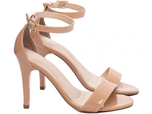 Sandália Ella-Salto Fino 9,5cm-Bege