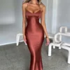 Vestido De Festa Sereia Avermelhado