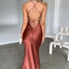 Vestido De Festa Sereia Avermelhado
