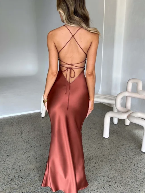 Vestido De Festa Sereia Avermelhado